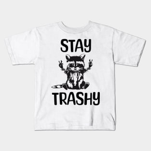 Stay-Trashy-Possum-Raccoon Kids T-Shirt